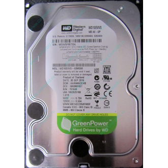 Б/У жёсткий диск 1Tb Western Digital WD10EVVS Green (WD AV-GP 1000 GB) 5400 rpm SATA (Находка)