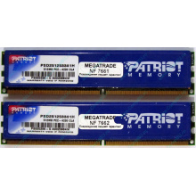 Память 1Gb (2x512Mb) DDR2 Patriot PSD251253381H pc4200 533MHz (Находка)